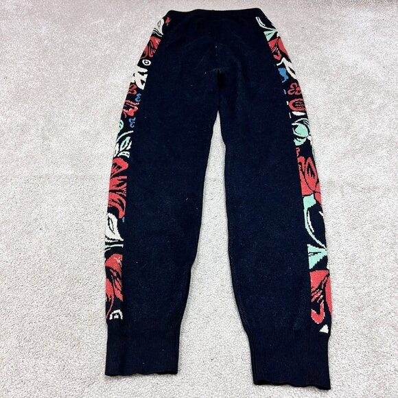 Piper & Scoot The Gadot Jogger Women’s Black Floral Pull On Knit Size Small - Picture 10 of 11